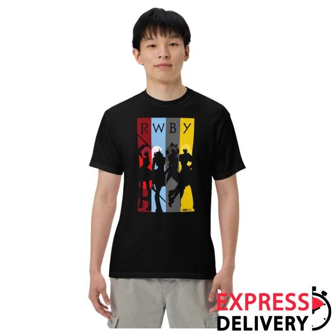 Viz Merch Shop Store Rwby Character Silhouettes Tee Shirt