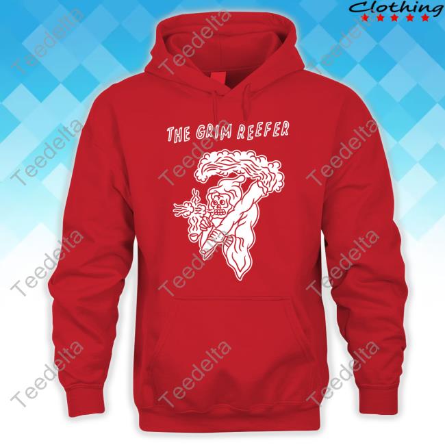 Four Twenty The Grim Reefer Hooded Sweatshirt Fourtwenty The Grim Reefer New Shirt