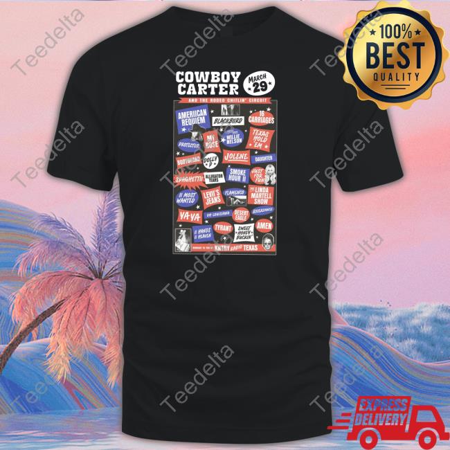 Cowboy Carter March 29 And The Rodeo Chitlin' Circuit Tee Shirt