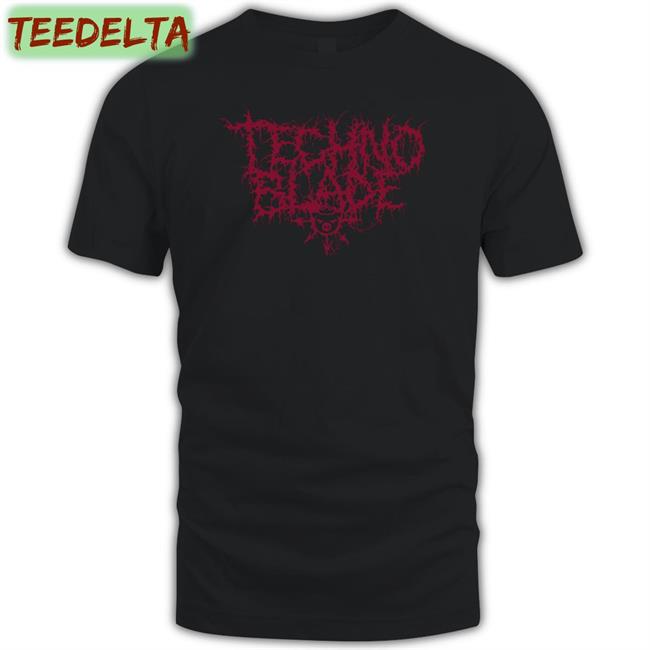 Technoblade Metal Font T Shirts