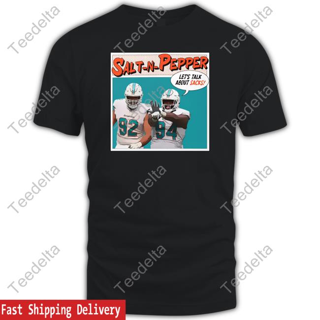 Marisa Marino Wearing The Drunken Dolphin Salt-N-Pepper Shirts