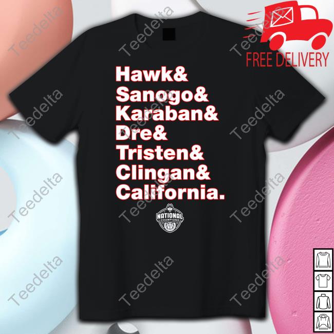 Hawk & Sanogo & Karaban & Dre & Tristen & Clingan & California Huskies Uconn Basketball T Shirt