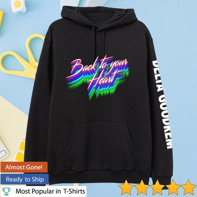 Official Merch Bar Delta Goodrem Back To Your Heart Crew neck Black MerchBar
