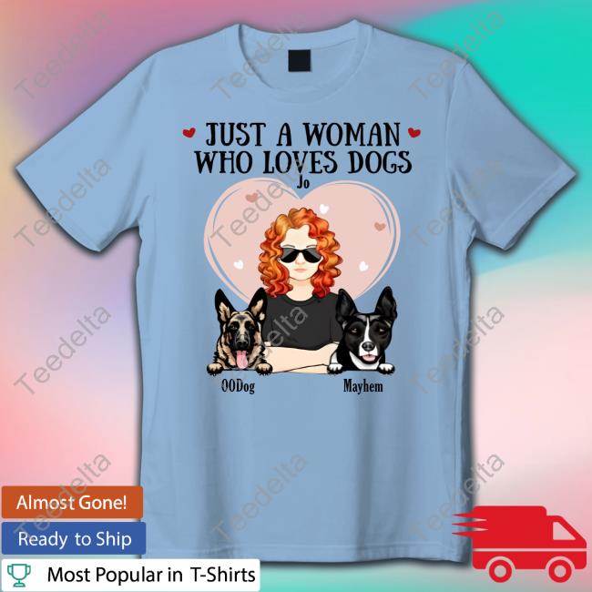 Just A Woman Who Loves Dog Jo 00Dog Mayhem Tank Top