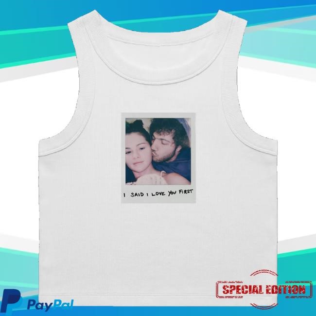 Official Selena Gomez Merch I Said I Love You First Photo Hoodie