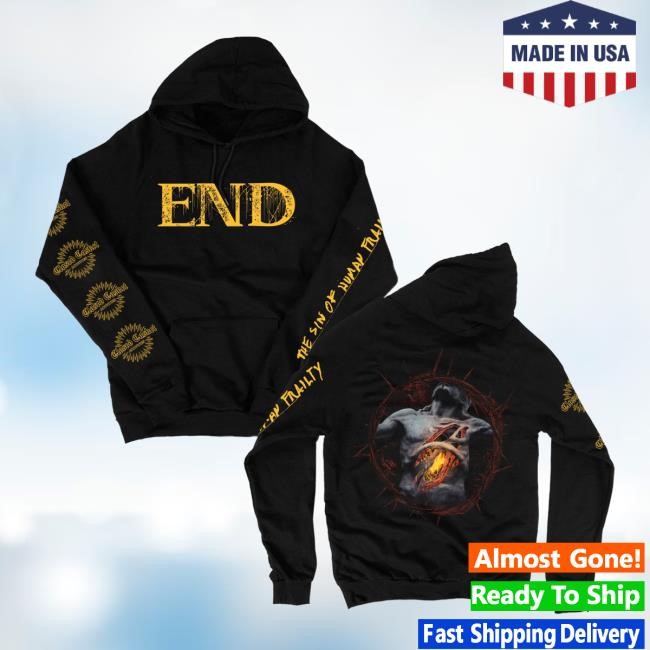 Closed Casket Activities Merch Store End - The Sin Of Human Frailty Hooded Sweatshirt