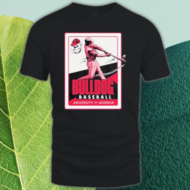 Official University Of Georgia Baseball Card Pocket shirt Official University Of Georgia Baseball Card Pocket Shirt