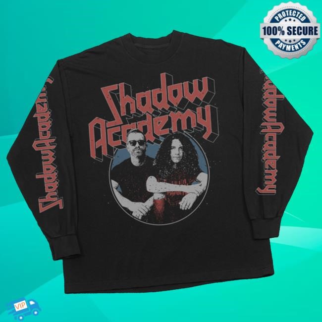 Shadow Academy Merch Store Vintage Metal Long Sleeve Hooded Sweatshirt