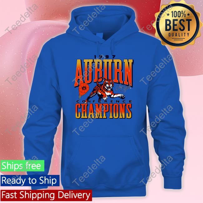 Auburn Women's Basketball 1997 Auburn Conference Champions War Eagle Tee Justin Lee