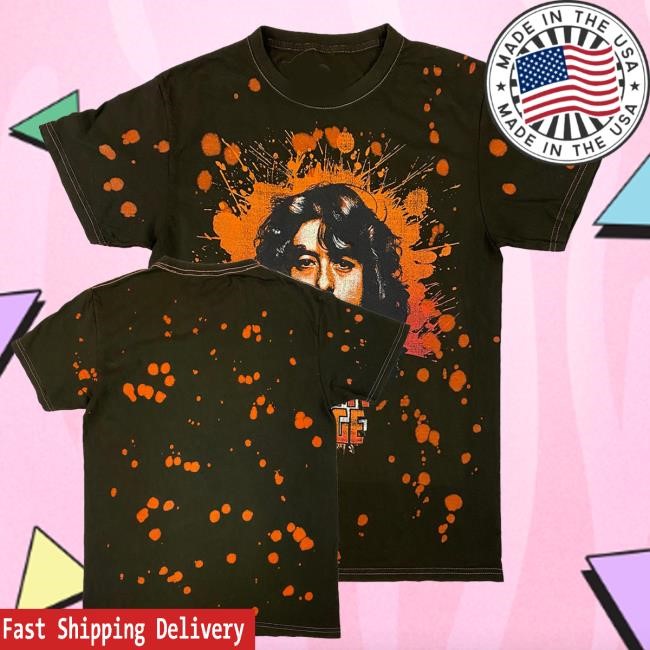 Official Jimmy Page Red Portrait T Shirt Official Jimmy Page Red Portrait Tee