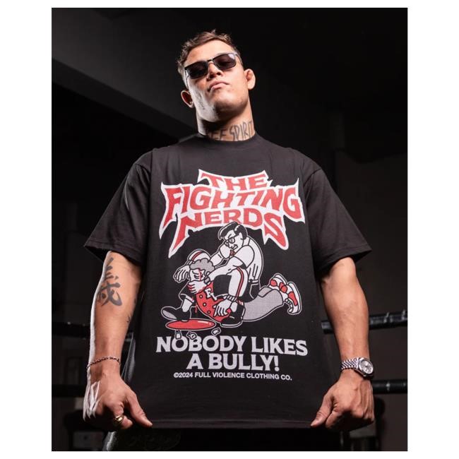 Full Violence Store Official Fighting Nerds Nobody Likes A Bully Hoodie Sweatshirt