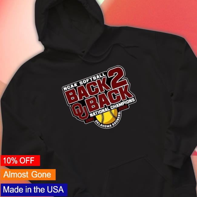 Awesome Men’S Blue 84 Crimson Oklahoma Sooners Back-To-Back Ncaa Softball Women’S College World Series Champions Crewneck Sweatshirt