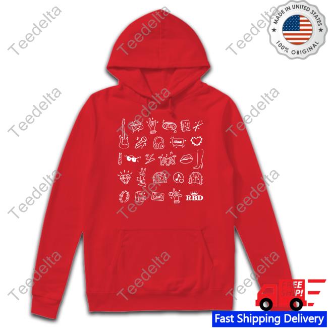 Rebelde Shop Rbd Red Icon Long Sleeve T Shirt