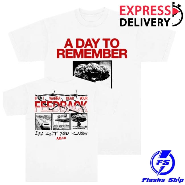 Adtr Merch Shop Store Official A Day To Remember Barbed Wire Feedback T Shirts Official A Day To Remember Barbed Wire Feedback Tee Shirt