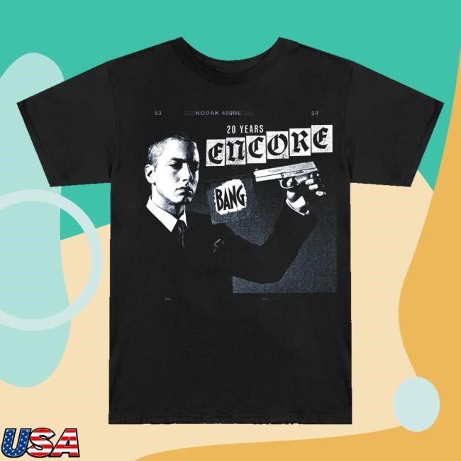 Official Eminem Online Store Encore 20Th Clippings Hoodie Sweatshirt