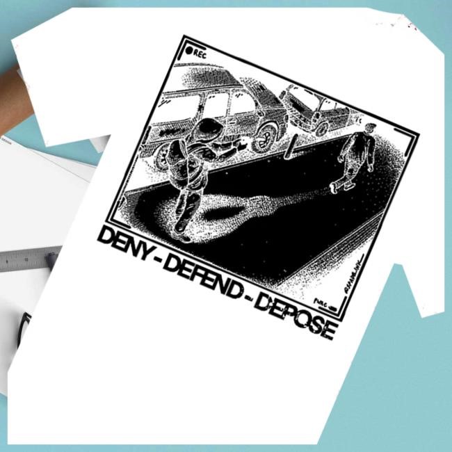 Punk With A Camera Merch Store Deny Defend Depose - Spade.Ink Tank Top