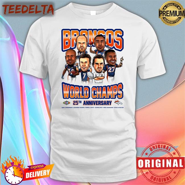 Denver Broncos World Champs 25Th Anniversary T Shirt