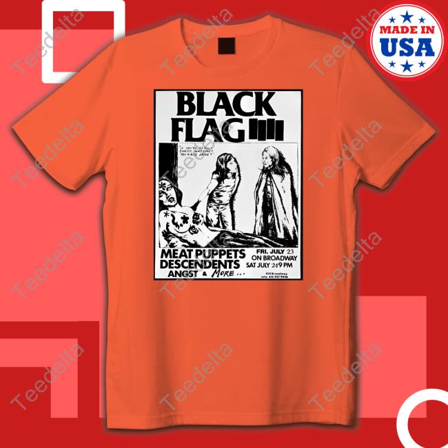 Foks Black Flag Meat Puppets Descendents Angst Tees Exaltedfoks