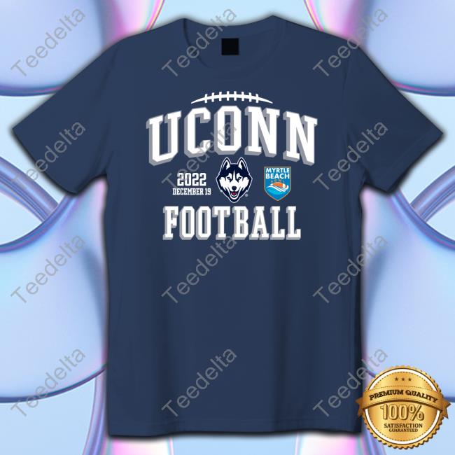 Uconn Huskies 2022 Myrtle Beach Bowl Single Team Tee Uconn Huskies Merch