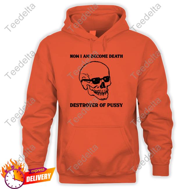 Now I Am Become Death Destroyer Of Pussy Hoodie