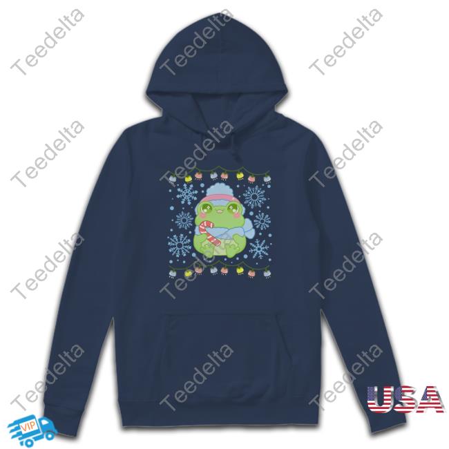 Froggycrossing Merch Merry Frogmas Hoodie