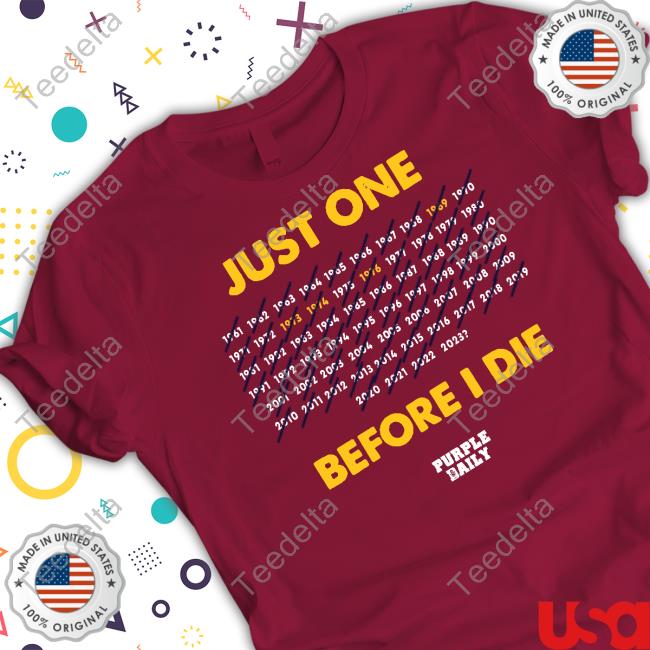 Phil Mackey Just One Before I Die 2023 Purple Daily Tee Philmackey