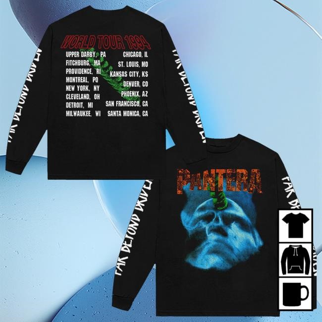 Pantera Merch Store Far Beyond Driven 1994 Tour T-Shirt