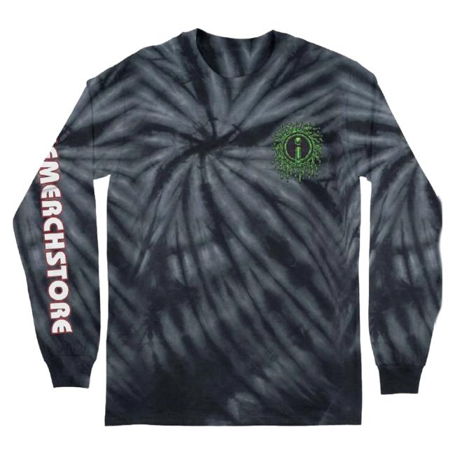 Official Indie Merch Store Indiemerchstore "Jimbo Phillips Slime Logo" LS Tee Spider Black