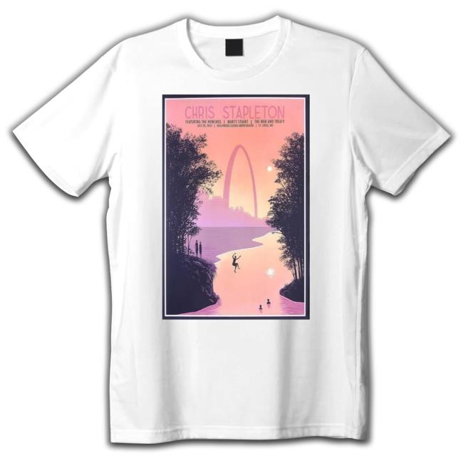 Official Chris Stapleton July 20, 2023 St. Louis Mo Poster Hoodie
