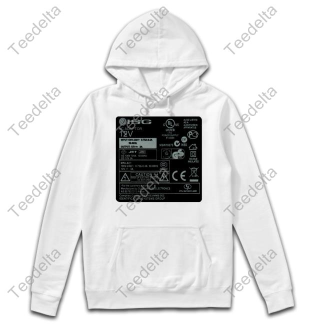 Ul Electronic Labels Isg Ac Adaptor 12V Shirts