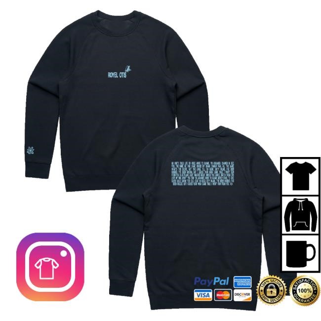 Royel Otis Merch Ro Crew Navy Unisex Sweatshirt