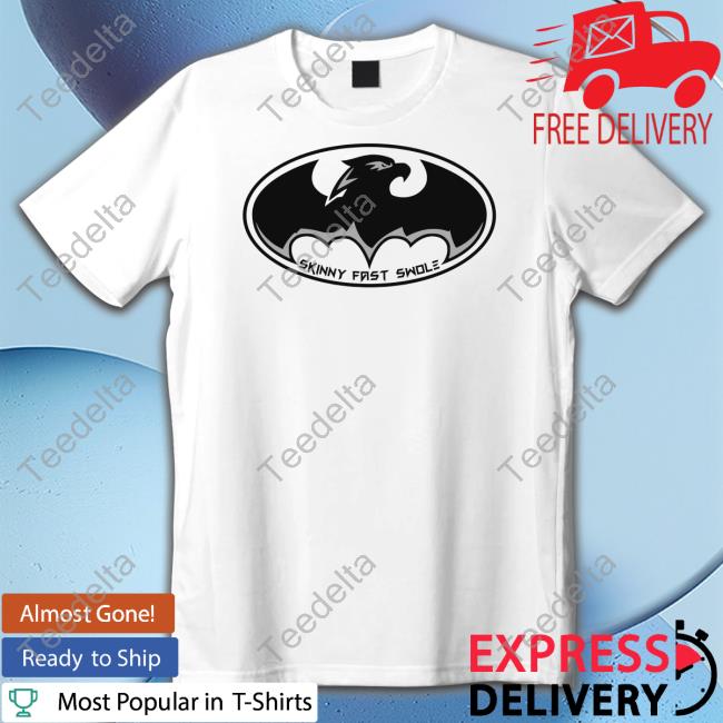 Eagles Nation Eagles Batman Skinny Fast Swole Tee