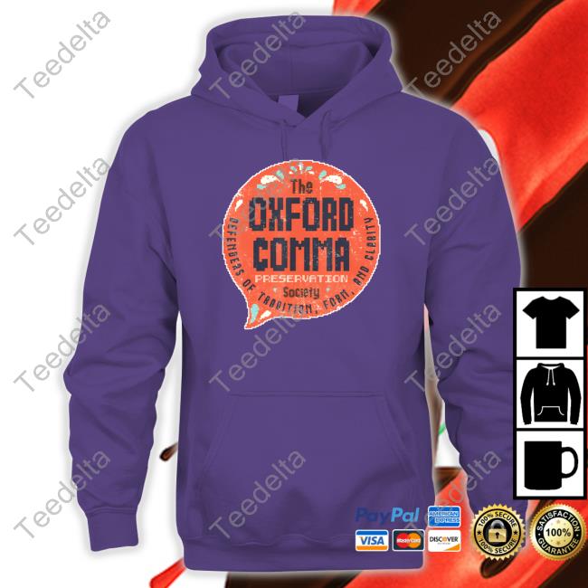 Oxford Comma Preservation Society Shirt