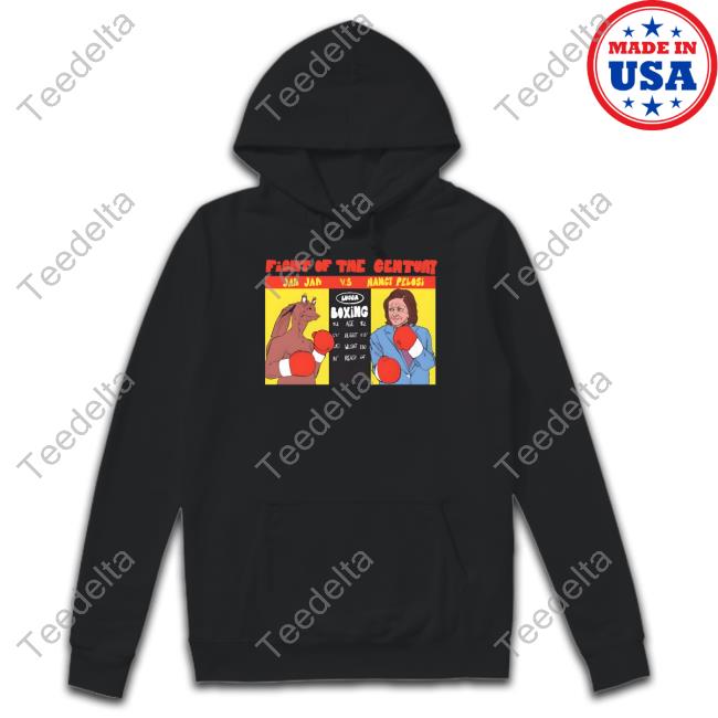 Lucca International Merch Fight Of The Century Jar Jar Binks Vs. Nancy Pelosi Boxing Hoodie