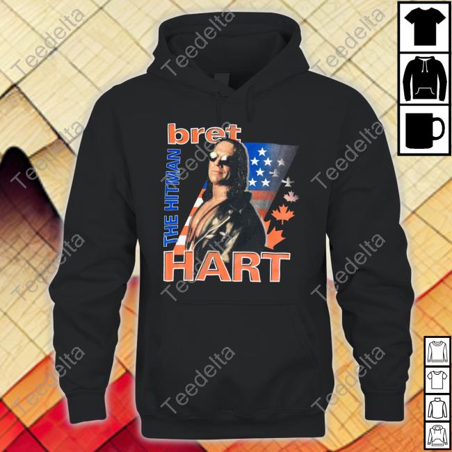 Vintage Bret Hart Shirt Wcw Shirt Bret The Hitman Hart Wrestling Hoodie