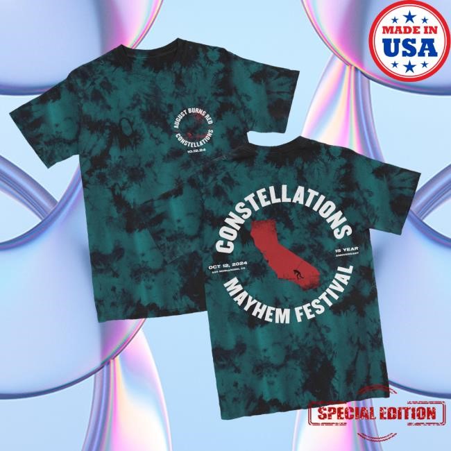 August Burns Red Tour Merch Store Constellations Mayhem Fest Tie Dye Tee