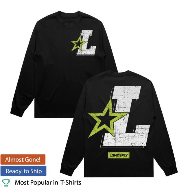 Lgndsupplyco Merch Store Lime Star Long Sleeve Tee Shirt