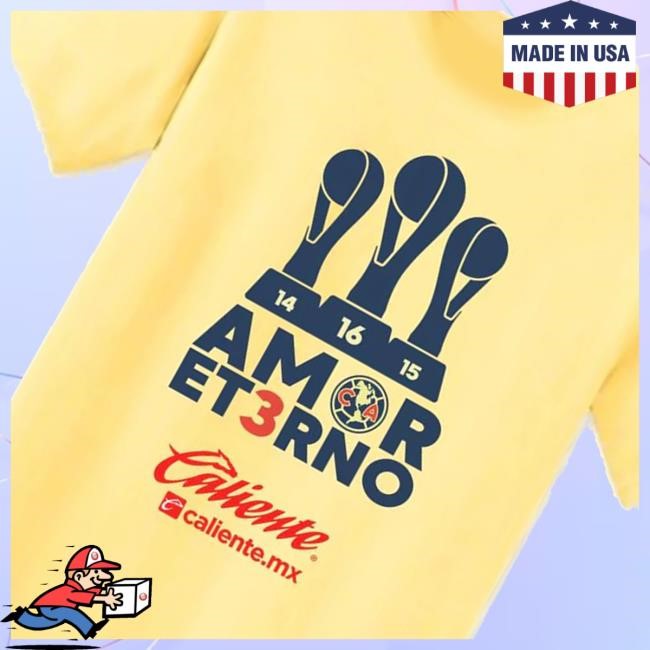 Ame Shop Usa Merch Club América Tri-Champion Tee Shirt