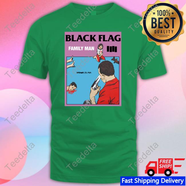 Rockabilia Shop Black Flag Family Man T-Shirt