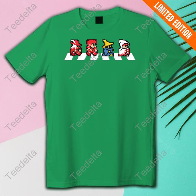 8-Bit Abbey Road Final Fantasy Shirt