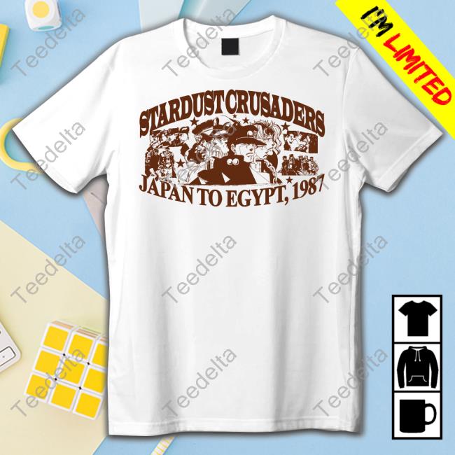Hoshipieces Shop Stardust Crusaders Japan To Egypt 1987 Hoodie