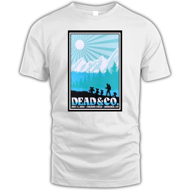 Dead & Co July 3Rd, 2023 Boulder Colorado Event Poster Shirt Dead & Co July 3Rd, 2023 Boulder Colorado Event Poster shirt