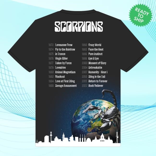Stamp-Set Briefmarken-Set Scorpions Universe Shirts