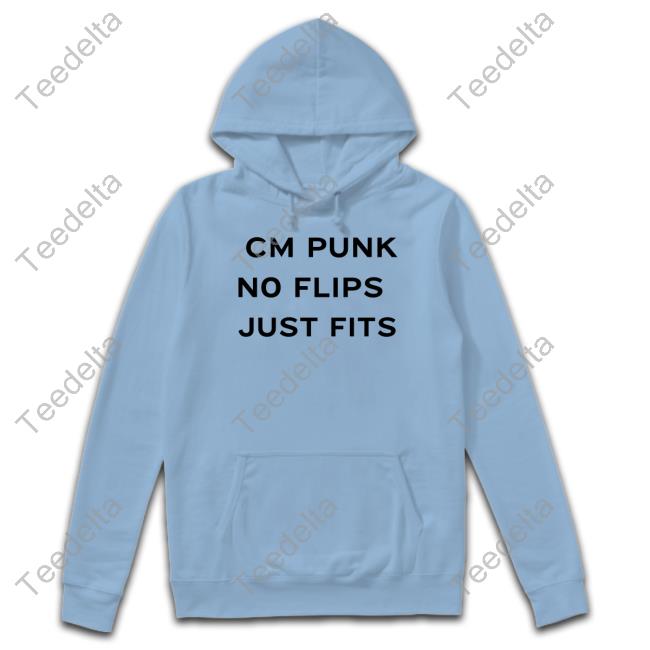 WrestleOps Cm Punk No Flips Just Fits Tee