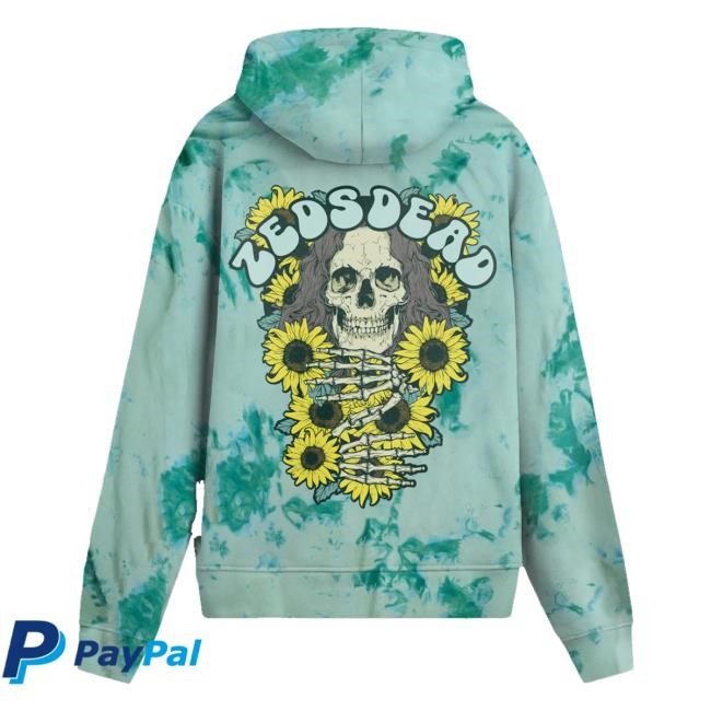 Zeds Dead Official Shop Zeds Dead Rizing V3 Premium Tie Dye Pullover Tee Shirt