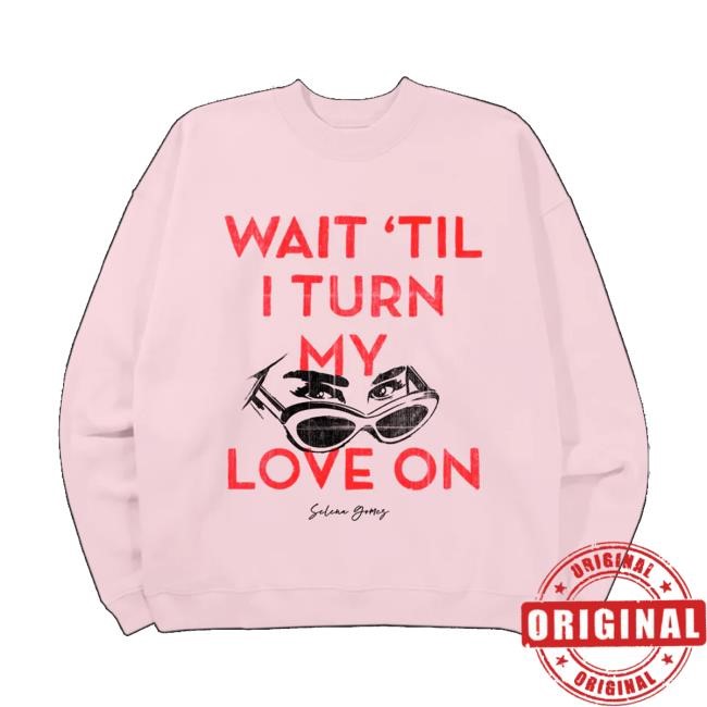 Selena Gomez Merch Turn My Love On Hooded Sweatshirt