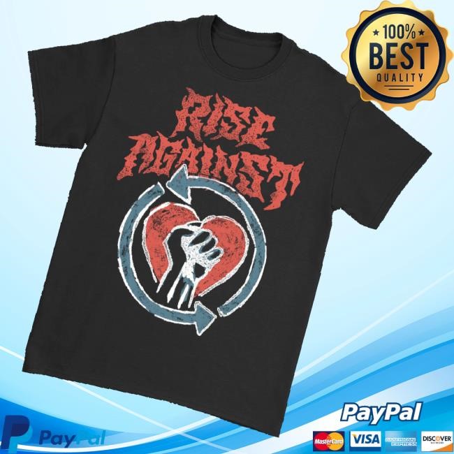 Official Rise Against Merch Chalk Heartfist T-Shirt, Hoodie, Tank Top, Sweater And Long Sleeve T-Shirt (Black)