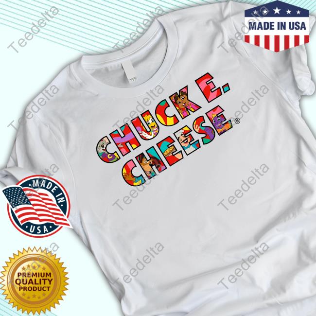 Official Chuck E Cheese Friends Hoodie Sweatshirt