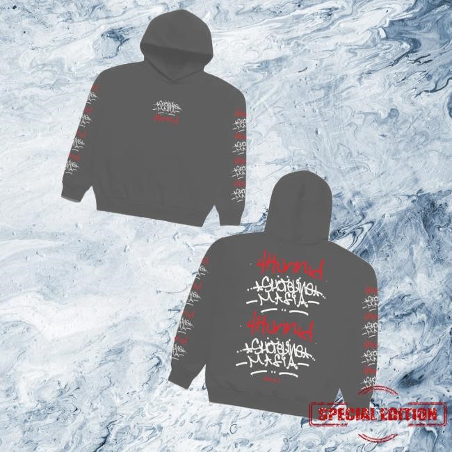 4Hunnid Merch 4Hunnid X Shoreline Mafia Tagger Hoodie