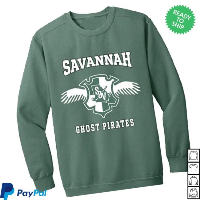 Savannah Ghost Pirates Team Store Savannah Ghost Pirates Comfort Colors Wizard Crest Tee